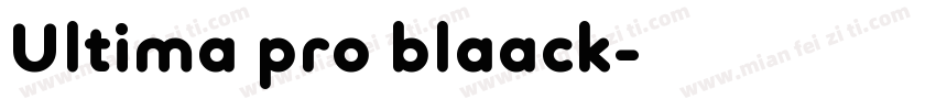 Ultima pro blaack字体转换
